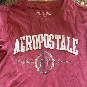 Aeropostale Classic Crew Pink T-Shirt